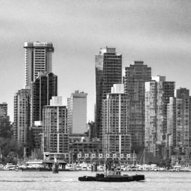 Condos Towering Over Vancouver Harbour
