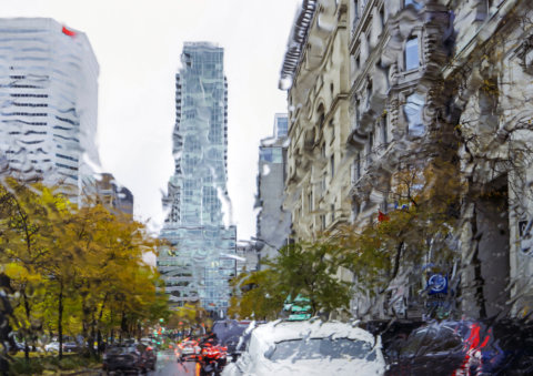 City in the Rain by Lina Lepore