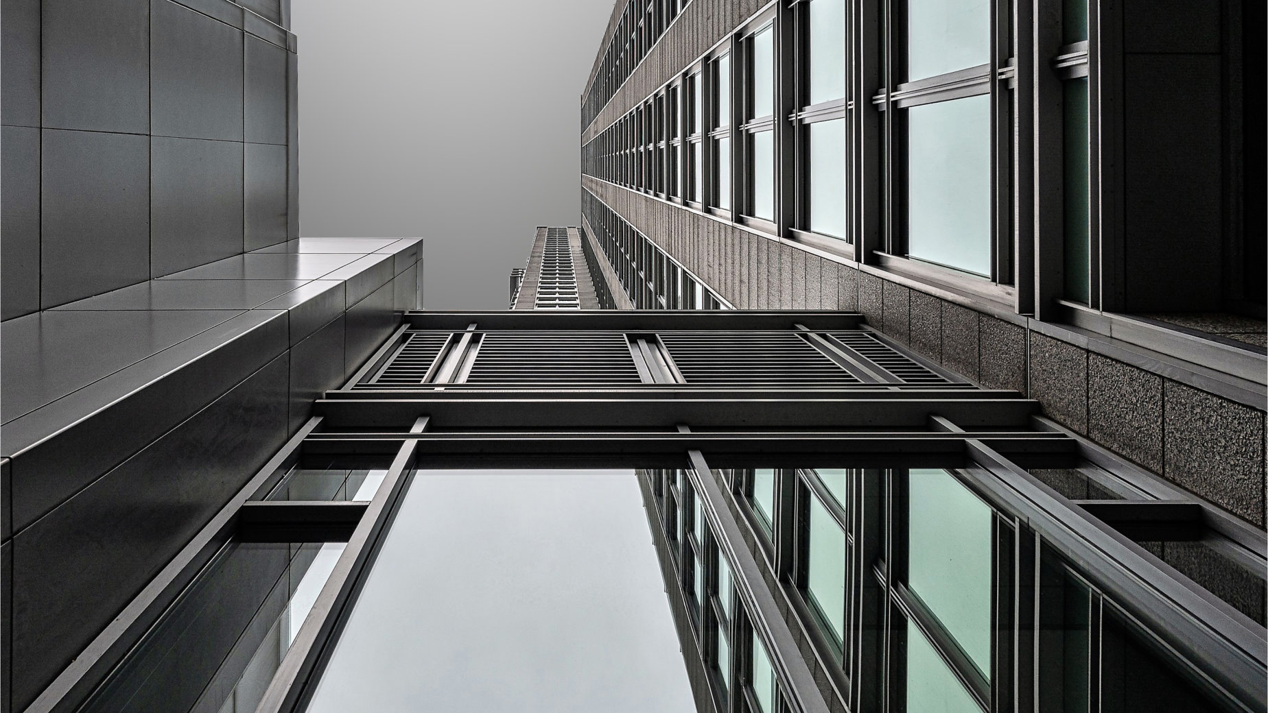 Grey Sky, Grey Building by Marg Foley