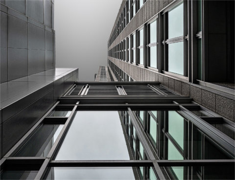 Grey Sky, Grey Building by Marg Foley