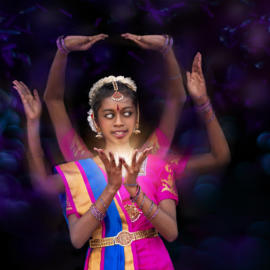 Indian girl dancing 4 K