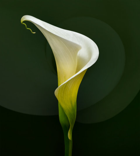 White Cala Lily by Marianna Armata