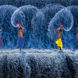 Guy P Larin Fun at the Waterfall Bali